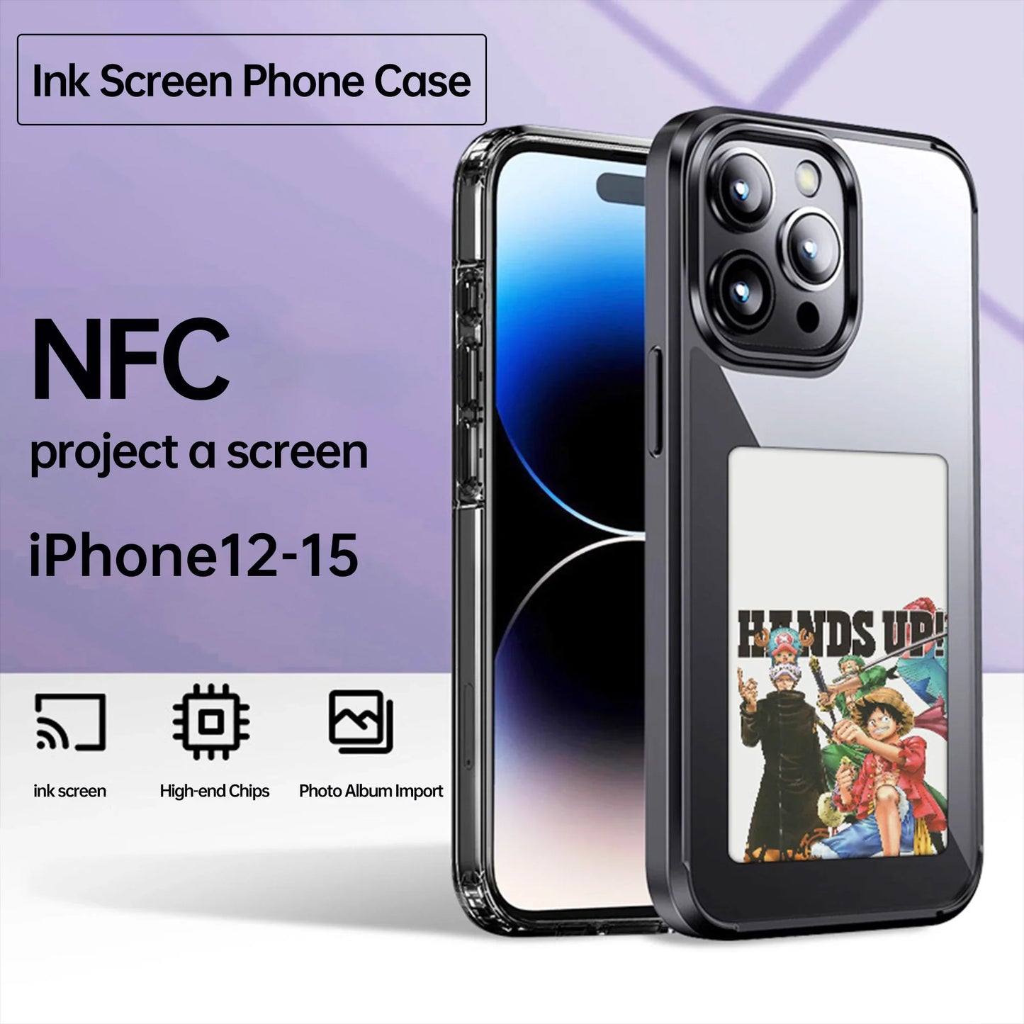 DIY E-ink Screen Smart Mobile Phone Case